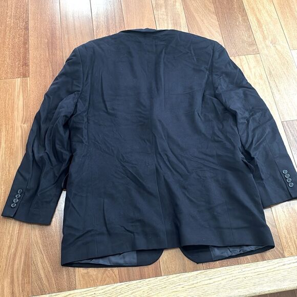 Brooks Brothers 100% Cashmere Loro Piana fabric Black Blazer Made In Canada 48 L - Picture 4 of 11